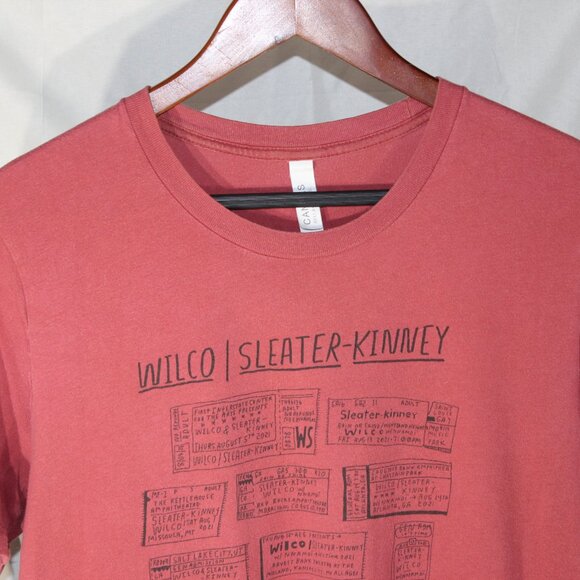 Wilco Sleater-Kinney 2021 Concert Tour T-Shirt - Size M - Picture 2 of 9